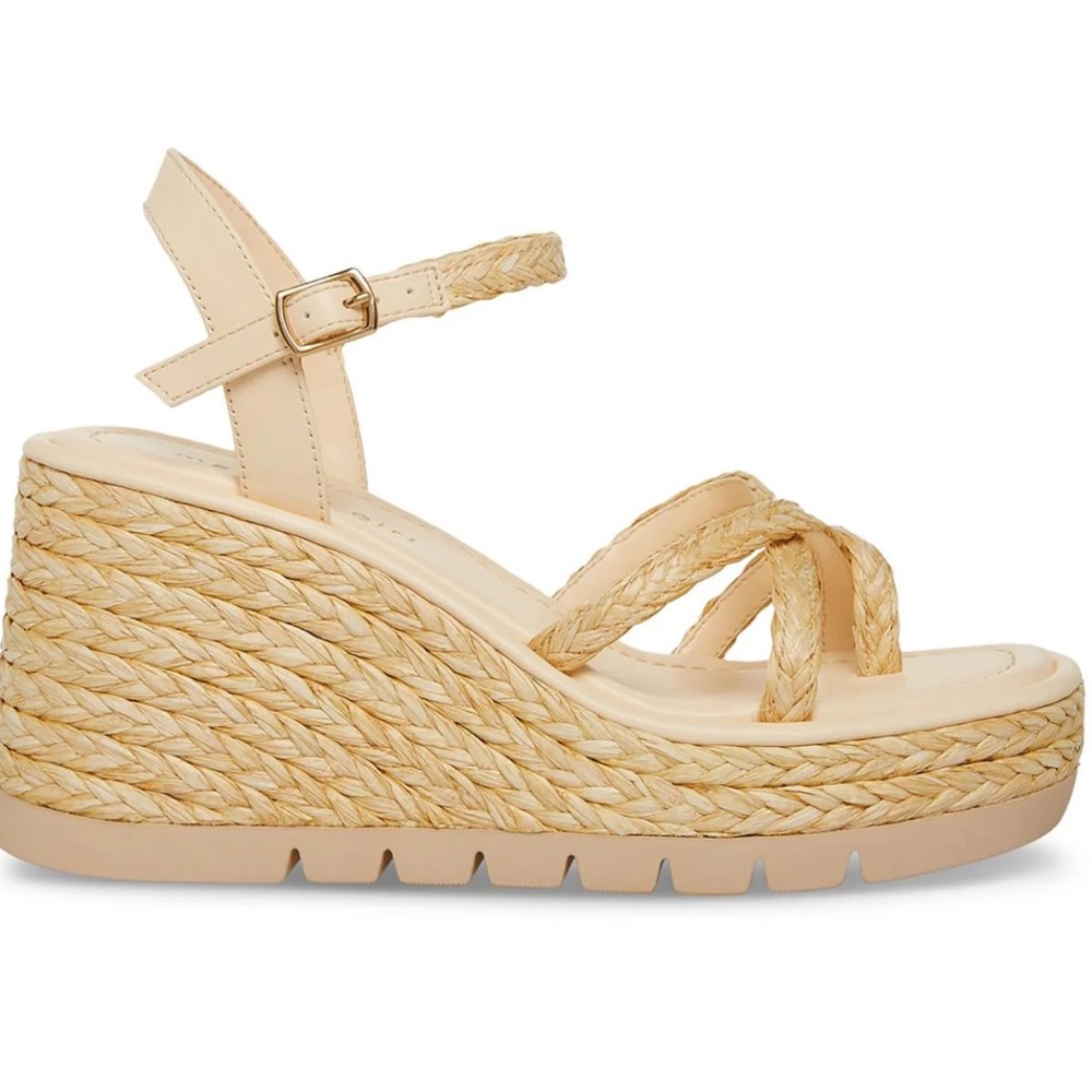 New With Box Madden Girl Vault Wedge Sandals Size 9 - Picture 6 of 7
